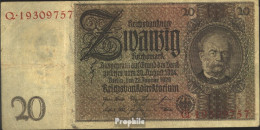 Deutsches Reich Rosenbg: 174a, Udr.-Bst.: X, Serien: Q-U Gebraucht (III) 1929 20 Reichsmark - 20 Mark