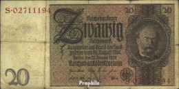 Deutsches Reich Rosenbg: 174a, Udr.-Bst.: N, Serien: Q-U Gebraucht (III) 1929 20 Reichsmark - 20 Mark