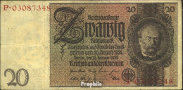 Deutsches Reich Rosenbg: 174a, Udr.-Bst.: L, Serien: L-P Gebraucht (III) 1929 20 Reichsmark - 20 Mark