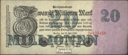 Deutsches Reich Rosenbg: 96b, Privatfirmendruck, 6stellige Kontrollnummer, Rotes FZ Gebraucht (III) 1923 20 Millionen Ma - 20 Mio. Mark