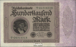 Deutsches Reich Rosenbg: 82a, Reichsdruckerei Gebraucht (III) 1923 100.000 Mark - 100000 Mark