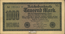 Deutsches Reich Rosenbg: 75n, Wasserzeichen Gitter Mit 8, Blaugrüne Kontrollnummer Gebraucht (III) 1922 1.000 Mark - 1.000 Mark