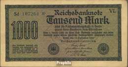 Deutsches Reich Rosenbg: 75n, Wasserzeichen Gitter Mit 8, Blaugrüne Kontrollnummer Gebraucht (III) 1922 1.000 Mark - 1000 Mark