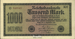 Deutsches Reich Rosenbg: 75i, Wasserzeichen Mäander Braune Kontrollnummer Gebraucht (III) 1922 1.000 Mark - 1000 Mark