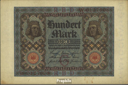 Deutsches Reich Rosenbg: 67a, 7stellige Kontrollnummer Gebraucht (III) 1920 100 Mark - 100 Mark