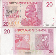 Zimbabwe Pick-number: 68 Used (III) 2008 20 US Dollars - Zimbabwe