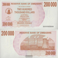 Zimbabwe Pick-number: 49 Used (III) 2007 200.000 US Dollars - Zimbabwe