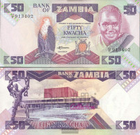 Sambia Pick-number: 28a Used (III) 1988 50 Kwacha - Zambie