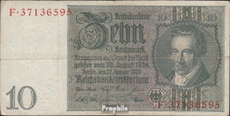 Deutsches Reich Rosenbg: 173b, Udr.- Bst. E, Serien: A-F, Wz. Thaer Gebraucht (III) 1929 10 Reichsmark - 10 Mark