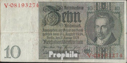 Deutsches Reich Rosenbg: 173a Udr.- Bst. Q, Serien: R-Y, Wz. Thaer Gebraucht (III) 1929 10 Reichsmark - 10 Mark