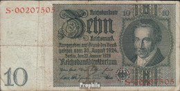 Deutsches Reich Rosenbg: 173a Udr.- Bst. P, Serien: R-Y, Wz. Thaer Gebraucht (III) 1929 10 Reichsmark - 10 Mark