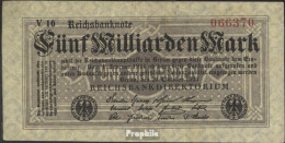 Deutsches Reich Rosenbg: 120c, 6stellige KN, Firmenzeichen Schwarz Gebraucht (III) 1923 5 Mrd. Mark - 5 Mrd. Mark
