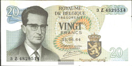 Belgium Pick-number: 138, Signature 20 Used (III) 1964 20 Francs - Otros & Sin Clasificación