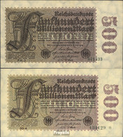 Deutsches Reich Rosenbg: 109h, Wasserzeichen Sterne Mit S Darin Gebraucht (III) 1923 500 Millionen Mark - 500 Millionen Mark