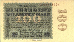 Deutsches Reich Rosenbg: 106b, Reichsdruckerei Wasserzeichen Kreuzblüten Gebraucht (III) 1923 100 Mio. Mark - 100 Miljoen Mark