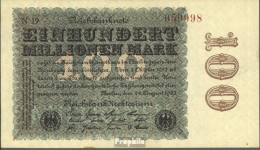 Deutsches Reich Rosenbg: 106g, Wasserzeichen Kreuzblüten, Schwarzes Firmenzeichen Gebraucht (III) 1923 100 Millionen Ma - 100 Millionen Mark