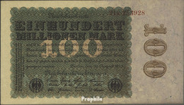 Deutsches Reich Rosenbg: 106c, Privatfirmendruck Wasserzeichen Eichenlaub Gebraucht (III) 1923 100 Millionen Mark - 100 Millionen Mark