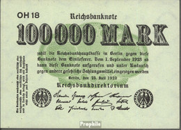 Deutsches Reich Rosenbg: 90b, Wasserzeichen Wellen Gebraucht (III) 1923 100.000 Mark - 100000 Mark