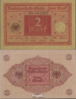 Deutsches Reich Rosenbg: 65b, Druckfarbe Rot, Braunes Siegel Gebraucht (III) 1920 2 Mark - 2 Mark