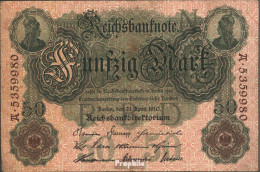 Deutsches Reich Rosenbg: 42 Gebraucht (III) 1910 50 Mark - 50 Mark