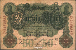 Deutsches Reich Rosenbg: 32 Gebraucht (III) 1908 50 Mark - 20 Mark