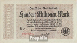 Berlin Pick-Nr: S1017a Inflationsgeld Der Deutschen Reichsbahn Berlin Gebraucht (III) 1923 100 Millionen Mark - 100 Miljoen Mark