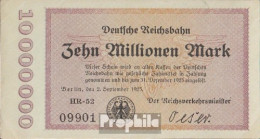 Berlin Pick-Nr: S1014 Inflationsgeld Der Deutschen Reichsbahn Berlin Gebraucht (III) 1923 10 Millionen Mark - 10 Miljoen Mark