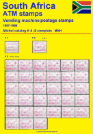 1987 Südafrika South Africa RSA Michel ATM 4-6 MNH Automatenmarken FRAMA Etiquetas Automatici Stamps - Frama Labels