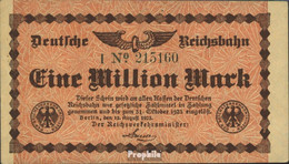 Berlin Pick-Nr: S1011 Inflationsgeld Der Deutschen Reichsbahn Berlin Gebraucht (III) 1923 1 Millionen Mark - 1 Miljoen Mark