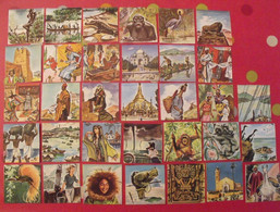 33 Images Album Chocolat Menier "le Tour Du Monde En 120 Images". Lot 450. Vers 1960 - Otros
