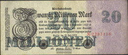 German Empire Rosenbg: 96a, Empire Printing Used (III) 1923 20 Million Mark - 20 Mio. Mark
