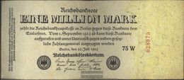 German Empire Rosenbg: 92c, Privatfirmendruck, KN After Outside Used (III) 1923 1 Million. Mark - 1 Mio. Mark