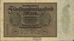 German Empire Rosenbg: 87f, Privatfirmendruck Kontrollnummer Only Left Used (III) 1923 500.000 Mark - 500000 Mark