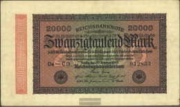 German Empire Rosenbg: 84i, Watermark Mäander Used (III) 1923 20.000 Mark - 20.000 Mark