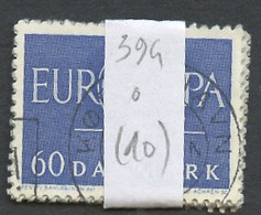 Danemark - Dänemark - Denmark Lot 1960 Y&T N°394 - Michel N°386 (o) - 60ö EUROPA - Lot De 10 Timbres - Feuilles Complètes Et Multiples