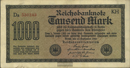 German Empire Rosenbg: 75o, Watermark Achterstreifen Used (III) 1922 1.000 Mark - 1.000 Mark