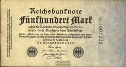 German Empire Rosenbg: 71b, 7stellige Kontrollnummer Used (III) 1922 500 Mark - 500 Mark