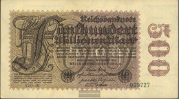 German Empire Rosenbg: 109d, Watermark Hakensterne 6stellige Kontrollnummer Used (III) 1923 500 Million Mark - 500 Millionen Mark