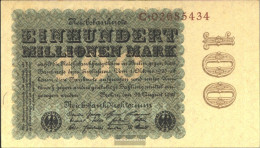 German Empire Rosenbg: 106b, Empire Printing Watermark Cabbage Used (III) 1923 100 Million. Mark - 100 Mio. Mark