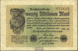 German Empire Rosenbg: 107a, Watermark Rings Used (III) 1923 20 Million Mark - 20 Miljoen Mark