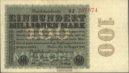 German Empire Rosenbg: 106h, WZ. Cabbage Red KN Black Firmenzeichen Used (III) 1923 100 Million Mark - 100 Mio. Mark