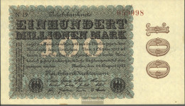 German Empire Rosenbg: 106g, Watermark Cabbage, Black Firmenzeichen Used (III) 1923 100 Million Mark - 100 Millionen Mark