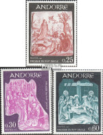 Andorra - Französische Post 204-206 (kompl.Ausg.) Postfrisch 1967 Fresken - Booklets