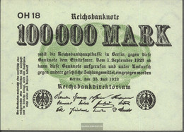 German Empire Rosenbg: 90b, Watermark Shaft Used (III) 1923 100.000 Mark - 100.000 Mark