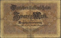 German Empire Rosenbg: 49a, 6stellige Kontrollnummer Used (III) 1914 20 Mark - 20 Mark