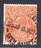 Australia 1914-20 Cancelled, Wmk 5, Dull Orange, Sc# ,SG 62a - Usados