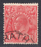 Australia 1926-30 Cancelled, Wmk 7, Perf 13.5x12.5, Scarlet, Sc# ,SG 96 - Oblitérés