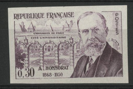 N° 1277 ESSAI NON DENTELE ANDRE HONNORAT. 30ct Violet. Neuf * (MH). TB. - Color Proofs 1945-…