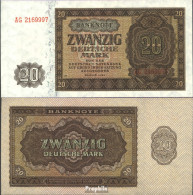 DDR Rosenbg: 344d, KN 7stellig Mit Plattennummer Gebraucht (III) 1948 20 Deutsche Mark - 20 Deutsche Mark