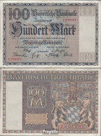 Bayern Rosenbg: BAY4, Länderbanknote Bayern Gebraucht (III) 1922 100 Mark - 100 Mark